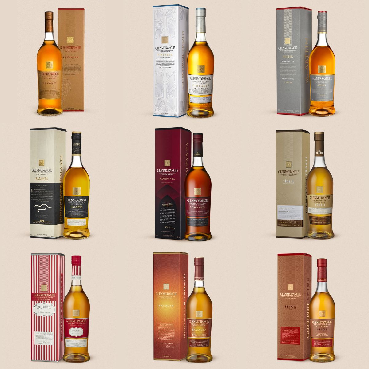 Glenmorangie Private Editions 1-9